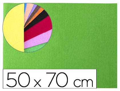 Goma EVA textura toalla Liderpapel 50x70cm. 60g/m² espesor 2mm. verde